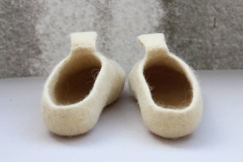 Handmade Wool Felt Slippers BANANA PEEL by Vidafelt Size 41 Etsy