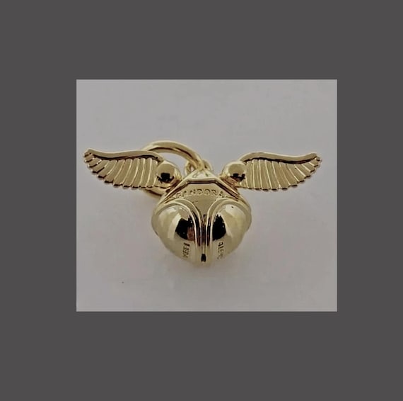 Genuine PANDORA Harry Potter Golden Snitch Pendant Charm 368618C00