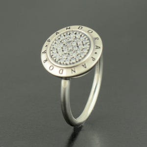 Genuine PANDORA Signature Logo Ring 190912CZ Retired Brand New Comes with Pandora Gift Pouch Fast Postage Fast Post