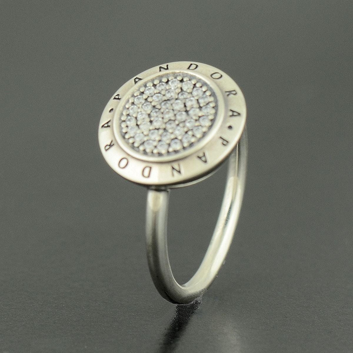 Genuine PANDORA Signature Logo Ring 190912CZ Retired Brand New Comes with Pandora Gift Pouch Fast Postage Fast Post