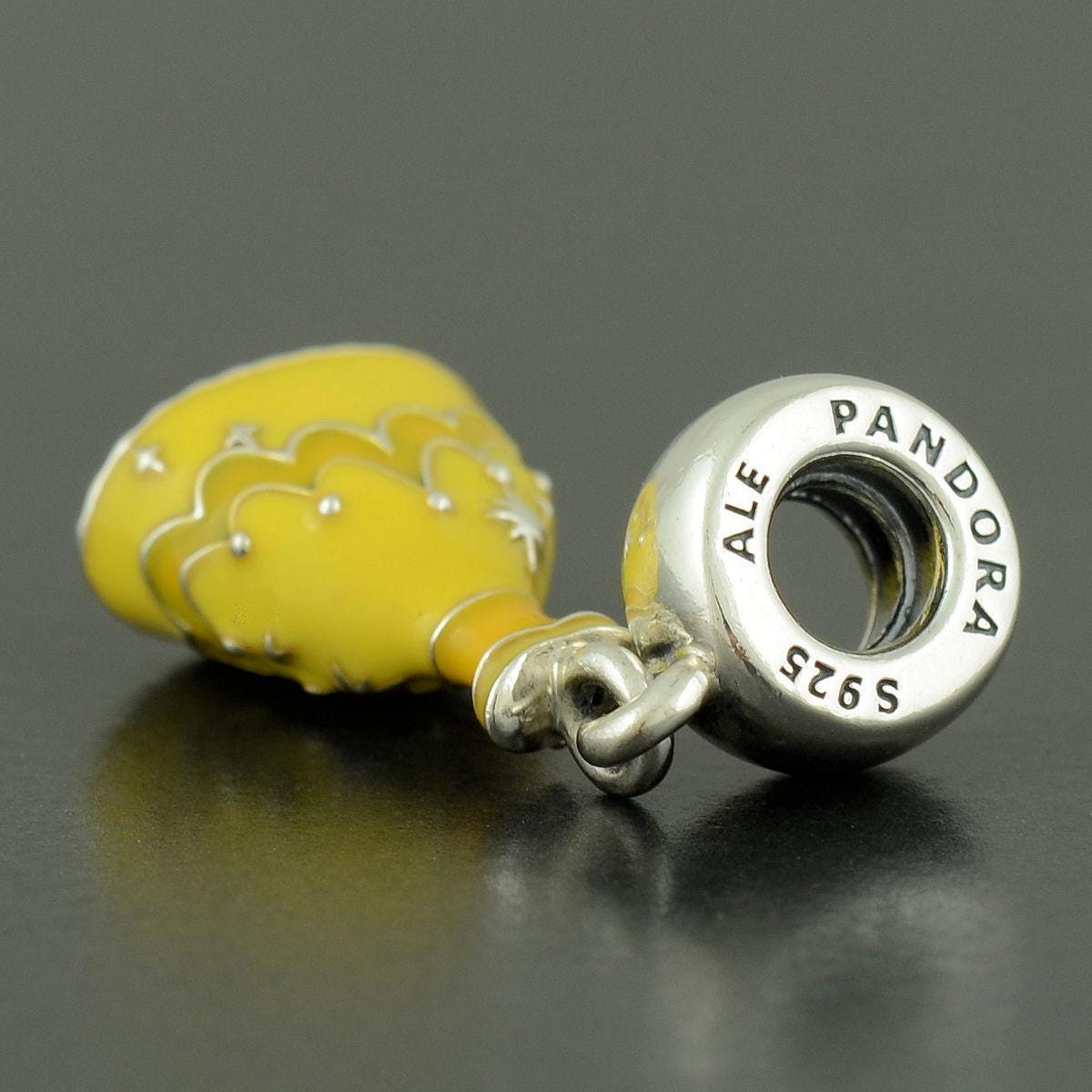 Genuine PANDORA Disney Belle Dress Dangle Charm 791576ENMX