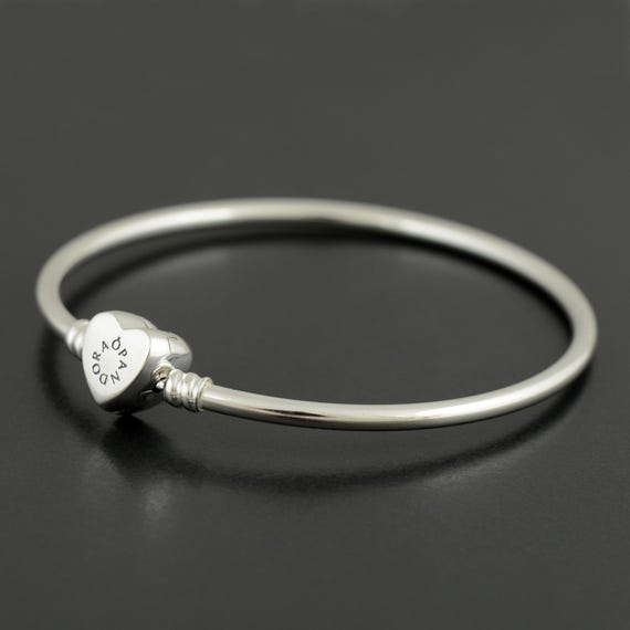 正規品 PANDORA Wishful Heart CZ バングル 590713 スターリング 