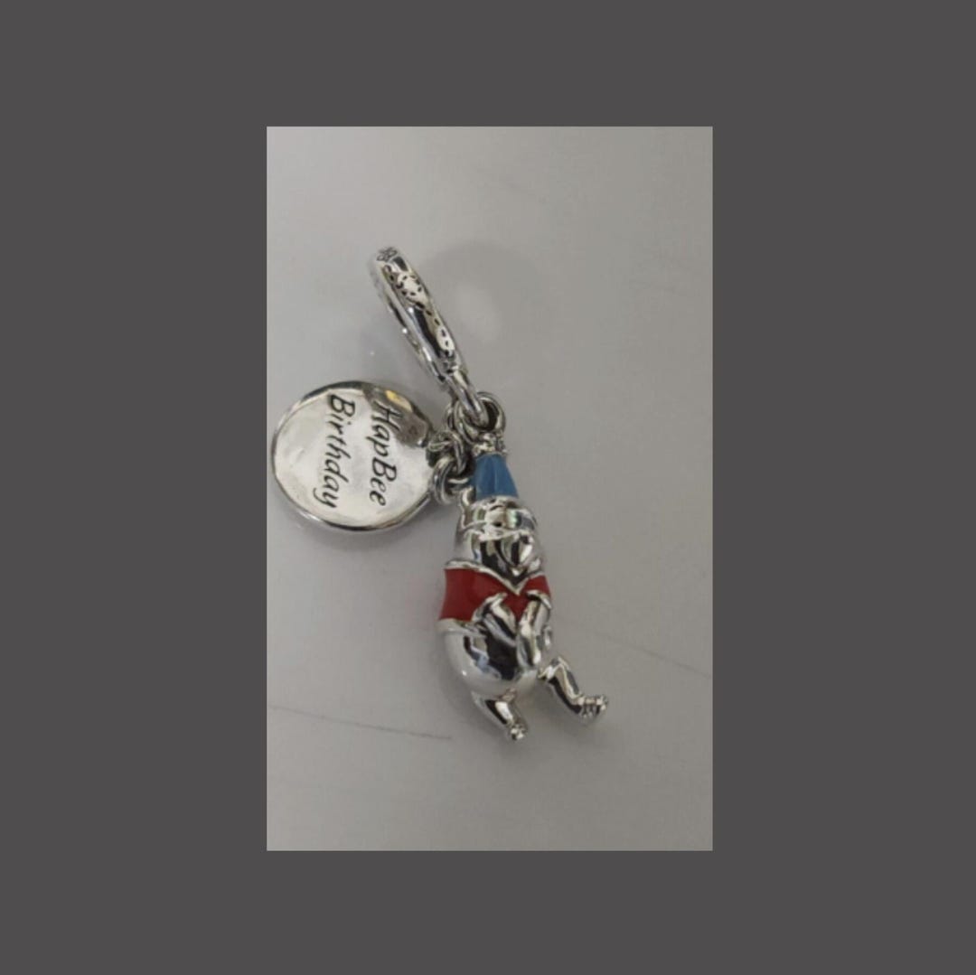 Genuine PANDORA Disney Winnie the Pooh Birthday Dangle Charm 799385C01 ...