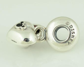 正規品 PANDORA ディズニー ミッキー ミニー ダブルハート チャーム
