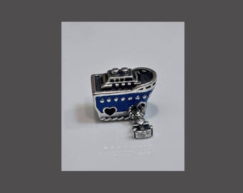 Genuine PANDORA Anchored Cruise Ship Charm 792198C01 Sterling Silver New Comes with PANDORA Gift Pouch Fast Postage