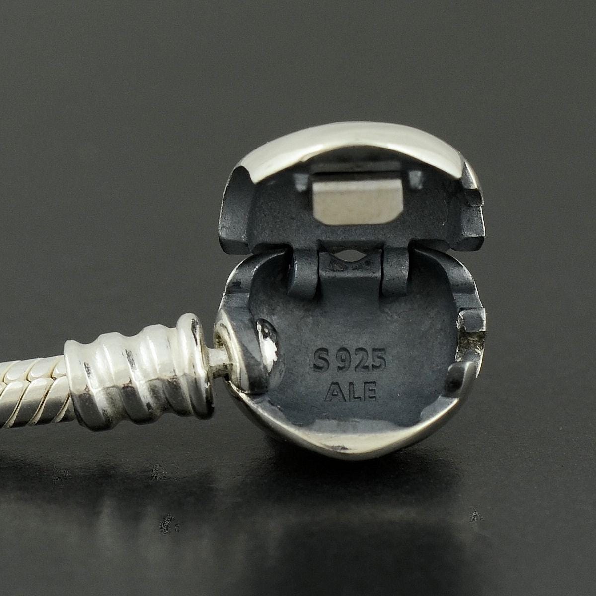 Genuine PANDORA Moments Heart Clasp Snake Chain Bracelet 590719 ...