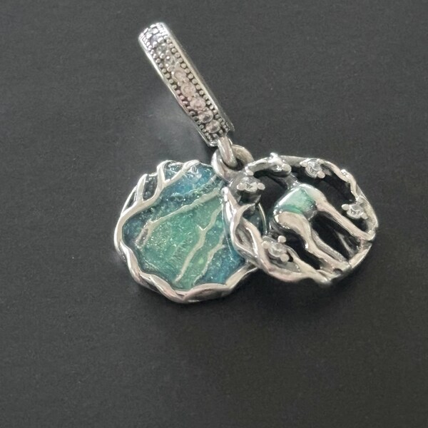 925 Sterling Silver Harry Potter Snape Doe Patronus Charm | CZ Crystal | Thailand