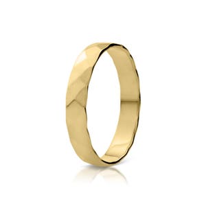 Stacking Sterling Silver Ring, Handmade, Stacking ring, Choice of Silver, Light Gold, Hammered