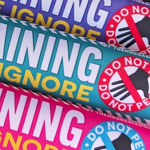 NEW! In TRAINING, please ignore. Do not pet. Warning leash sleeve for dog training.
