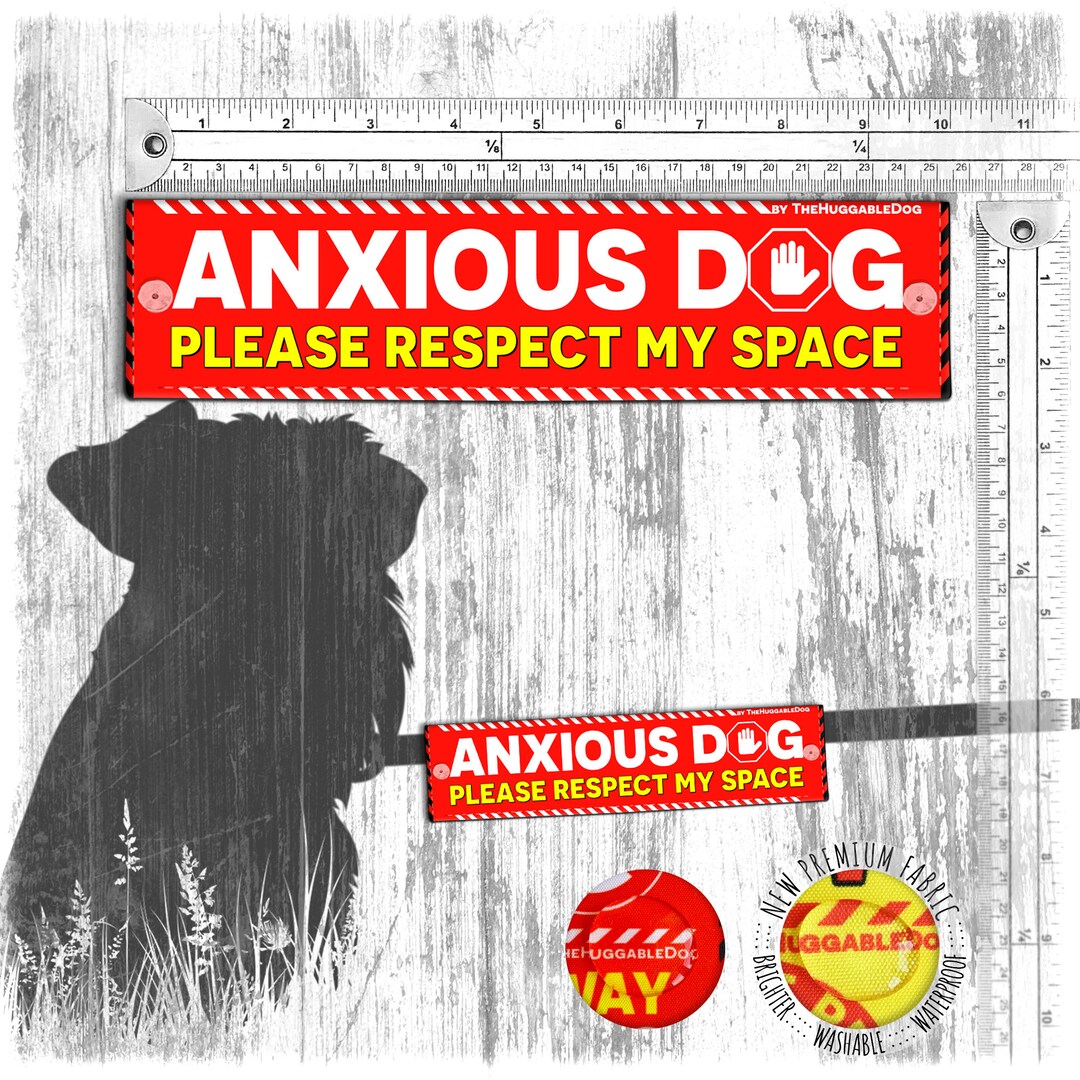 Ancol 'Respect My Space' Hundehalstuch - Warnend, Größe M/L, Gelb