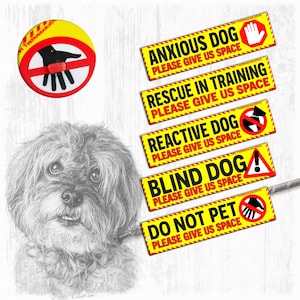 Please give us SPACE. Leash sleeves for dogs.
