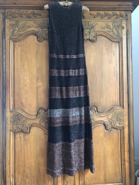 Jeanne Lanvin maxi dress in lurex 1970s
