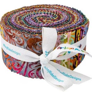 Twirl & Swirl 2 1/2&quot; Rolie Polie Jelly Roll Riley Blake Designs