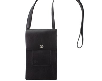 Phone Bag Plus+ vegan | Handmade high-quality vegan leather crossbody Bag | Bag with large size phone pocket for Men/Women adjustable strap