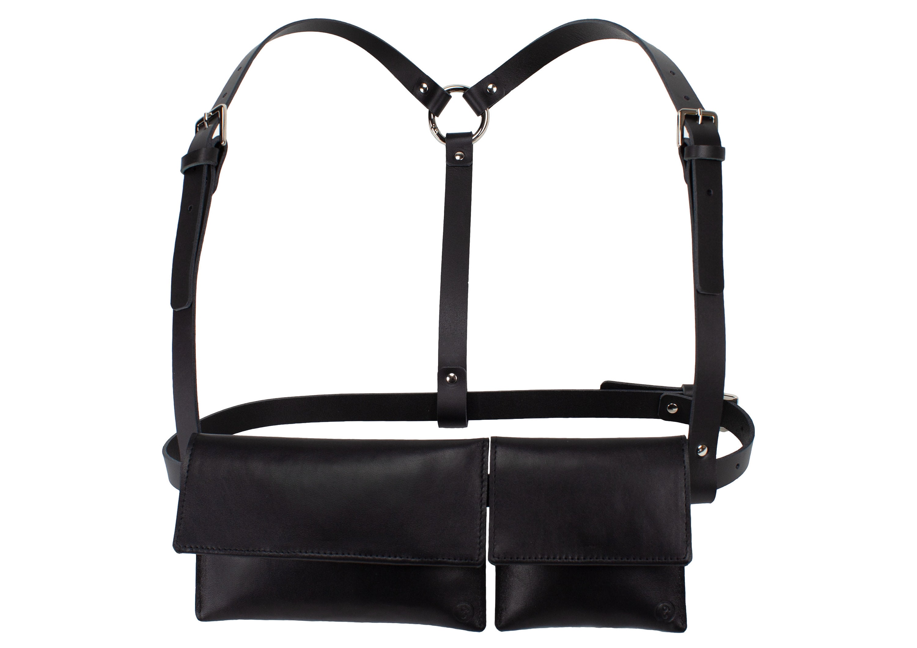 Versatile Leather Harness Bag Unisex Cowboy Holster -  Israel