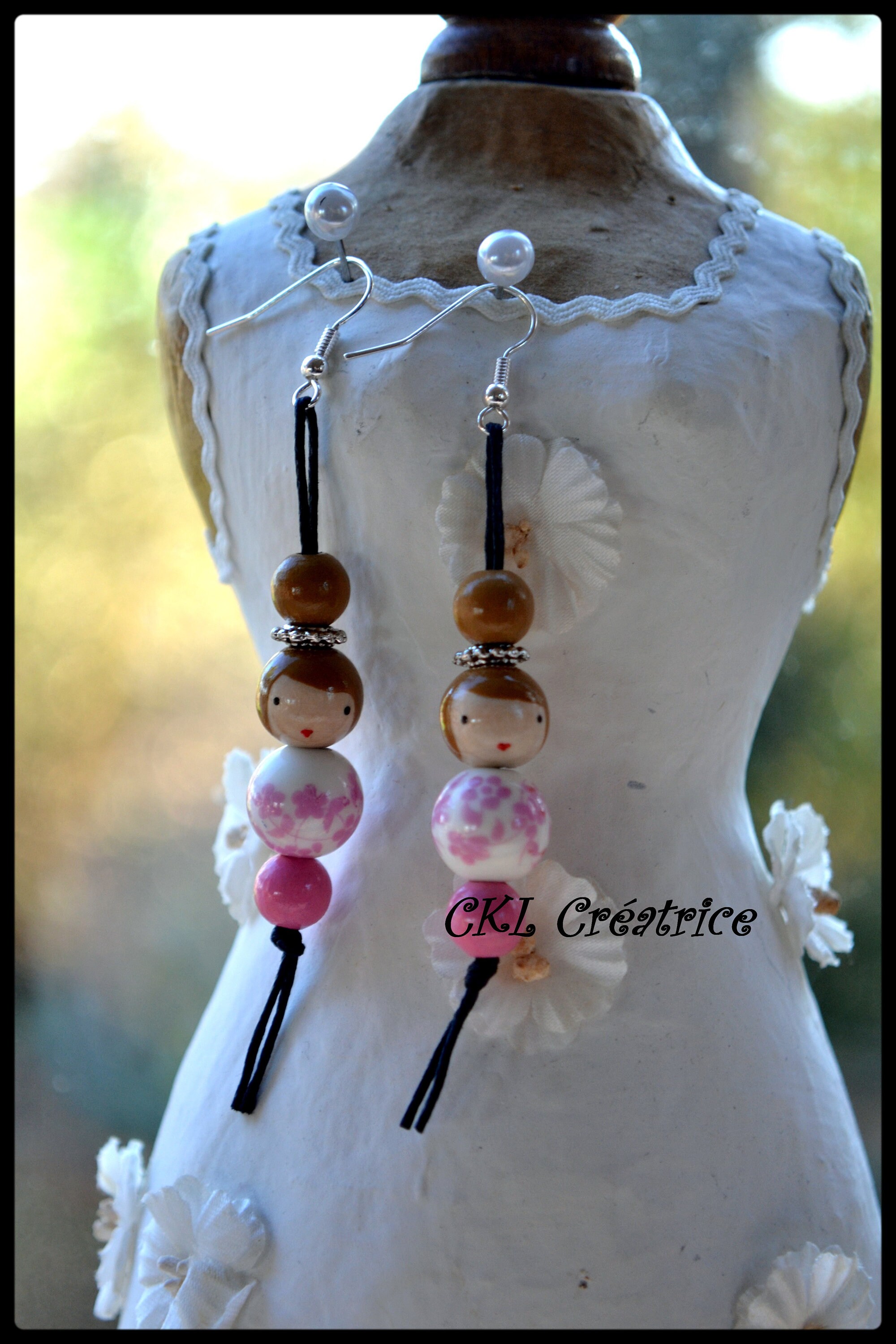 Barbiecore boucles d'oreilles rose accessoire poupée décoration robe