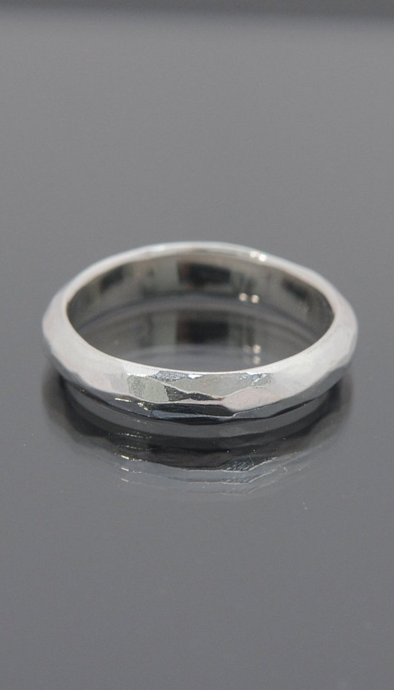 Silver Ring Faceted