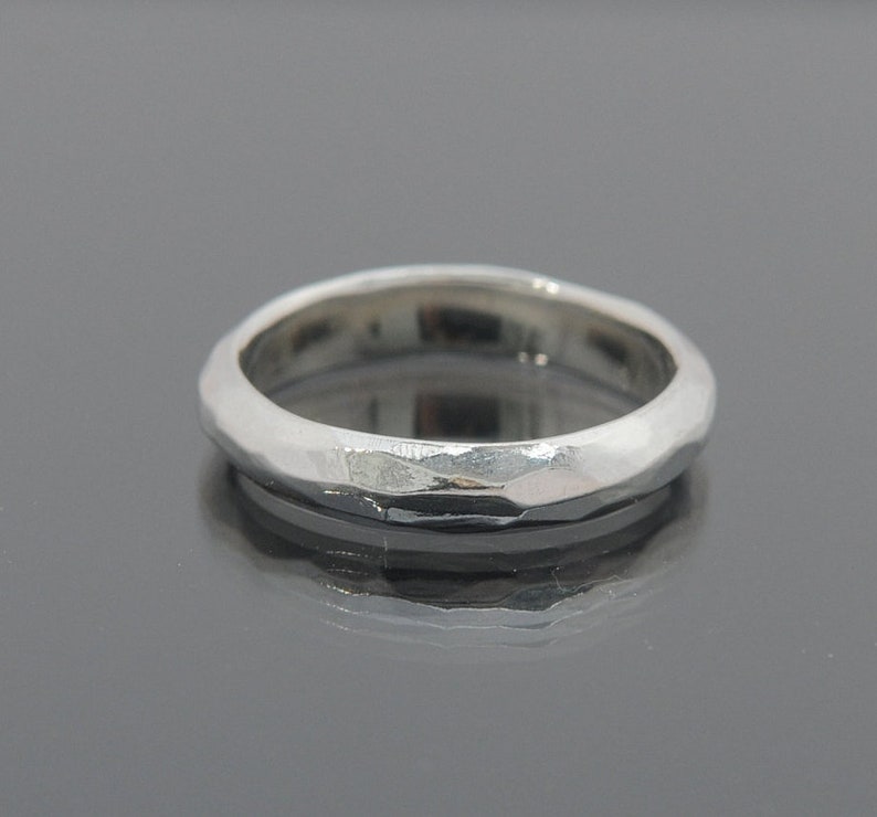 Silver Ring Faceted