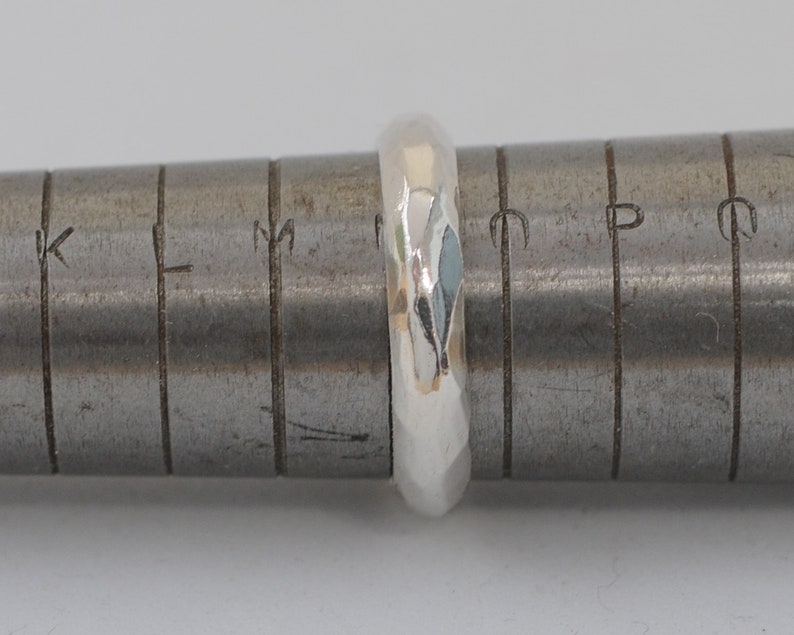 Silver Ring Faceted