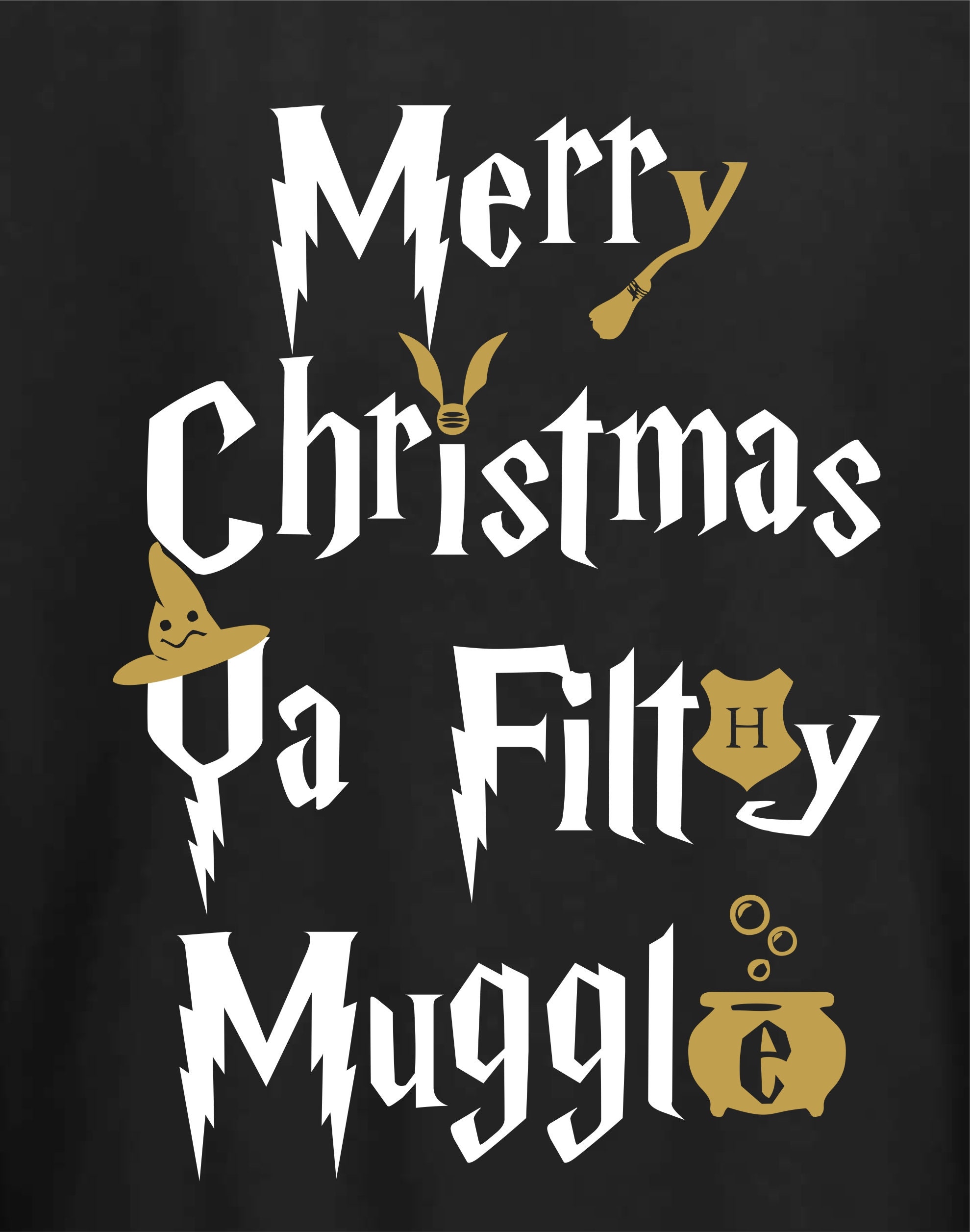 Merry Christmas Ya Filthy Muggle Matching Christmas Jumpers Etsy