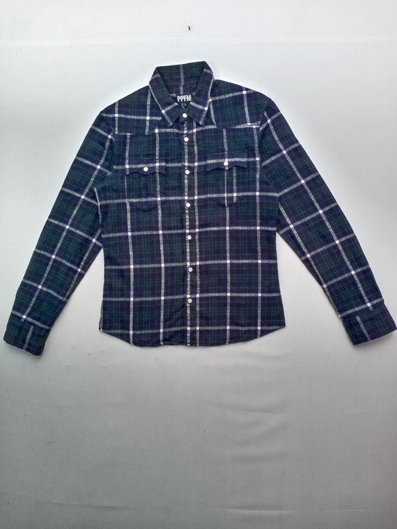 Vintage PPFM Checkered Flannel Shirt