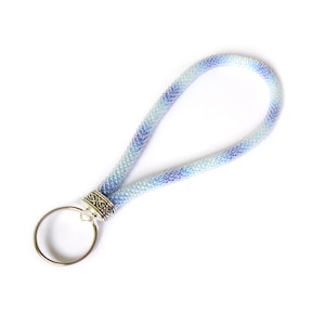 Blauer Schlüsselanhänger, Geschenk zum Geburtstag für sie, Schlüsselband für Schlüssel