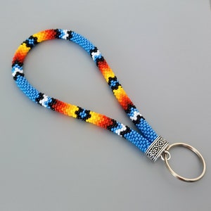 Ethnic style wristlet keychain, Christmas gifts for her, gifts for boyfriend, southwestern inspired jewelry