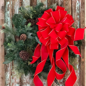 Large Red Christmas Bows