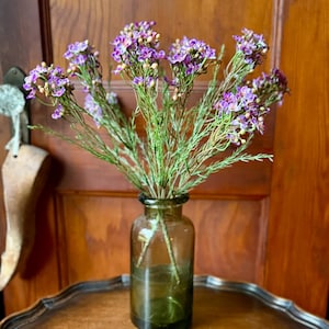 Faux Purple Waxflower Spray, Silk flower stem, artificial flower stem, craft supply, wedding flower, artificial flowering spring spray