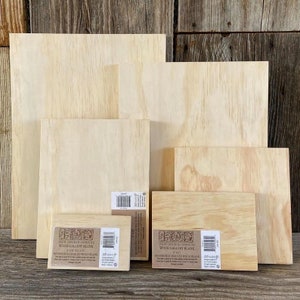 IOD Wood Art Panel, wood panel for art work, craft supply, blank wood plank for crafting, wood shadow box