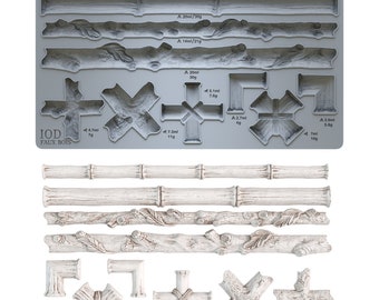 IOD Faux Bios Decor Mould, Casting mould for crafts, craft supply, soap mold, resin mold, French country mold, candy mold, Bamboo