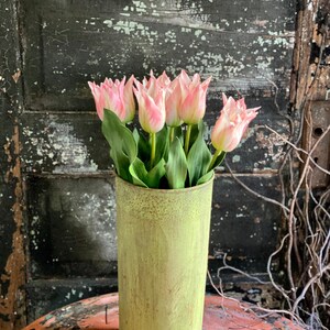 Real Touch Pink Tulip Stem, Faux Floral Arrangement, Craft Supply