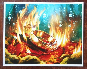 The Lord of the Rings Print - The One Ring Art