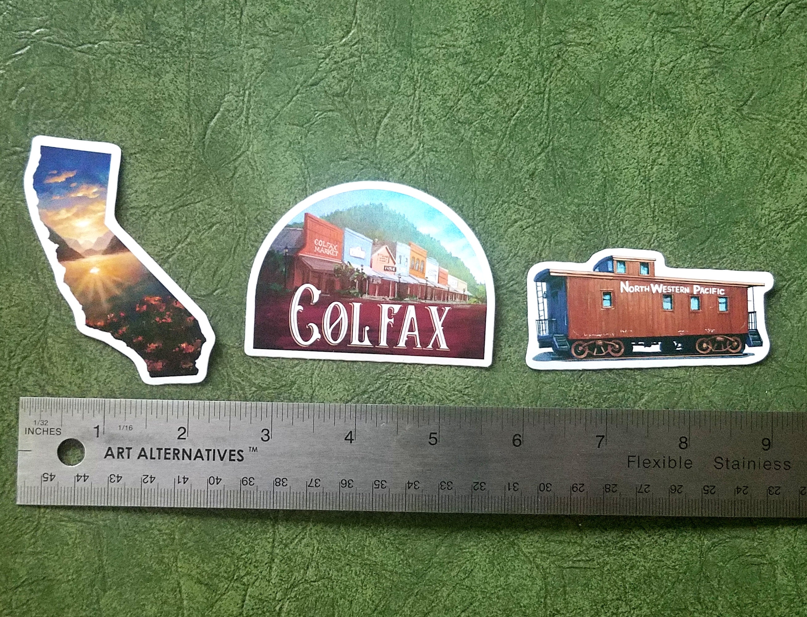 Colfax California Stickers - Old Downtown - State of California Sunset ...
