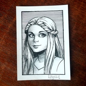 Originalkunstwerk - The Silver Eye - Delaney Portrait