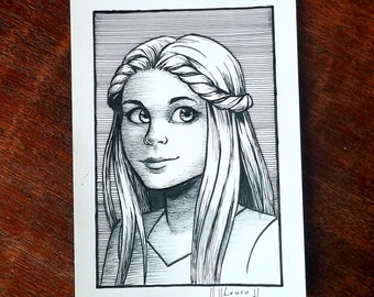 Original Art - The Silver Eye - Delaney Portrait