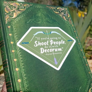 The Silver Eye Webcomic Archery Quote Sticker