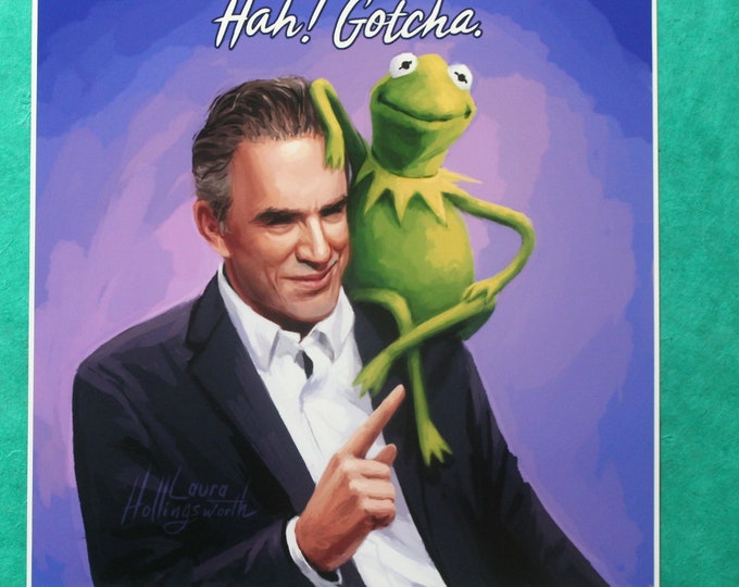 Ha Gotcha. B. Peterson and Kermit the Frog | Etsy