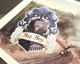 Big Boy 4014 Train Locomotive 250th America Celebration Tour Kiss-Cut Sticker