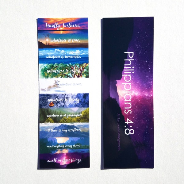 Philippians 4:8 Bookmark