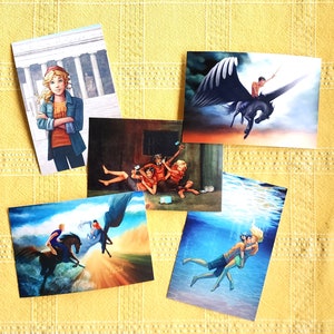 Percy Jackson - Conjunto de 5 cartões postais