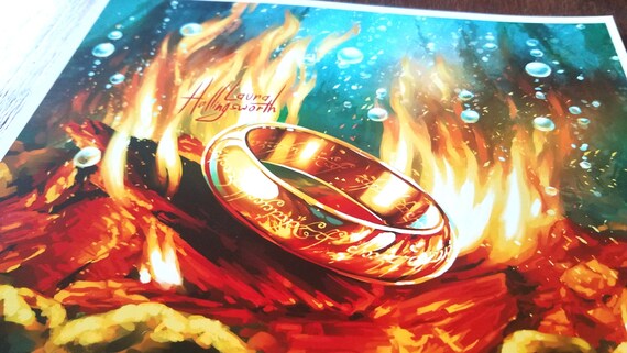 The Lord of the Rings Print - the One Ring Art - Etsy Canada