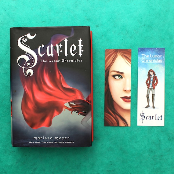 Scarlet Benoit Double Sided Bookmark the Lunar Chronicles - Etsy