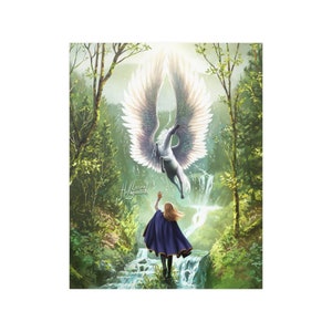 Guardián de las ciudades perdidas - Sophie y Silveny Satin Poster - Decoración de la pared