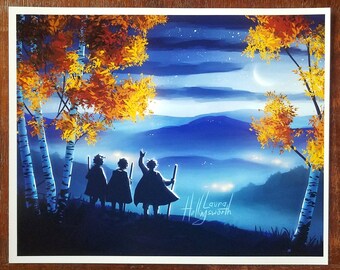 The Lord of the Rings Print - Frodo's Goodbye to the Shire Art