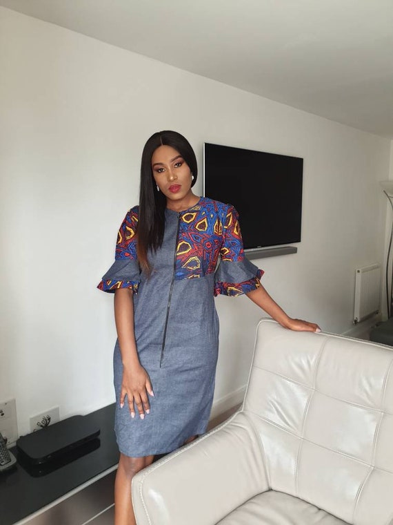 african jeans dress