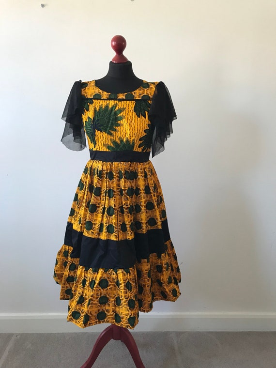 yellow and black dress uk