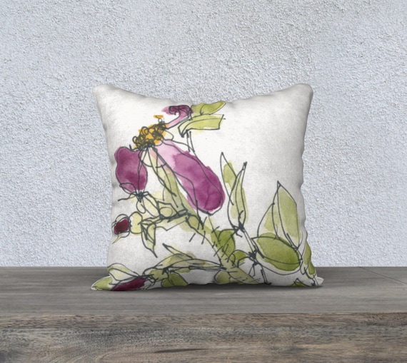 Dying Rose, Burgundy / Wine color, art pillow cover decorative pillow cover, modern home decor, sophisticated