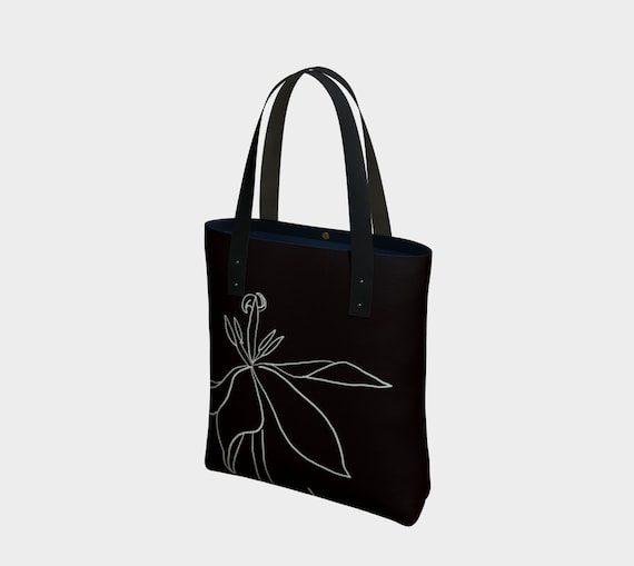 Regent's Park Tulip Bag, statement tote, sophisticated, black and white, art to go
