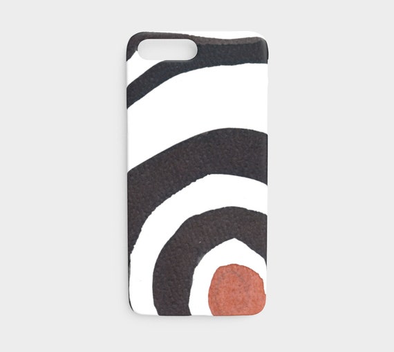 Trypillian Goose Eye iPhone 7 and 8 device case, Modern, Ukrainian, Neolithic, Goddess, Terracotta, art smartphone cover, bold,